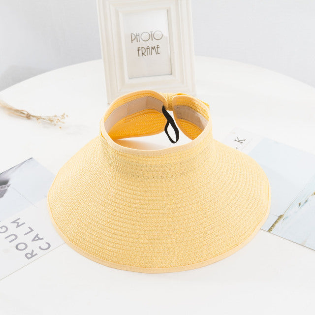 Visors Chapeau Foldable Wide Large Femme Summer Hat
