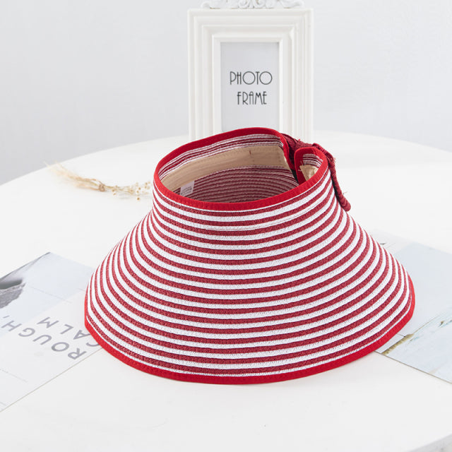 Visors Chapeau Foldable Wide Large Femme Summer Hat