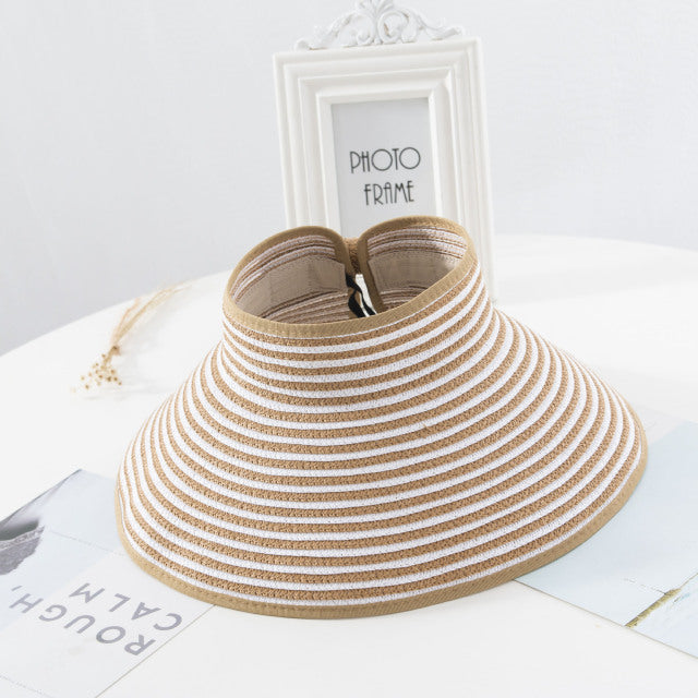Visors Chapeau Foldable Wide Large Femme Summer Hat