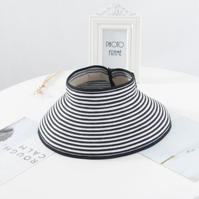 Visors Chapeau Foldable Wide Large Femme Summer Hat