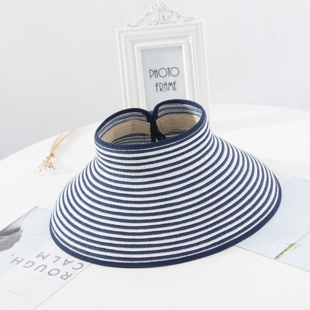 Visors Chapeau Foldable Wide Large Femme Summer Hat