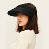 Panama Straw with Bow Professional UV Protection Summer Hat