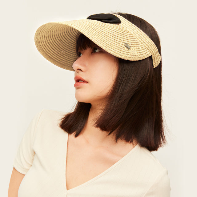 Panama Straw with Bow Professional UV Protection Summer Hat