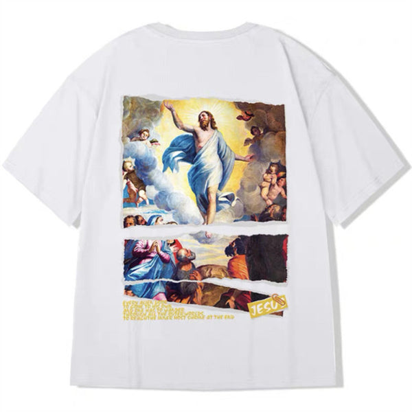 Summer Fashion Print T Shirts Men Short Sleeve Tee