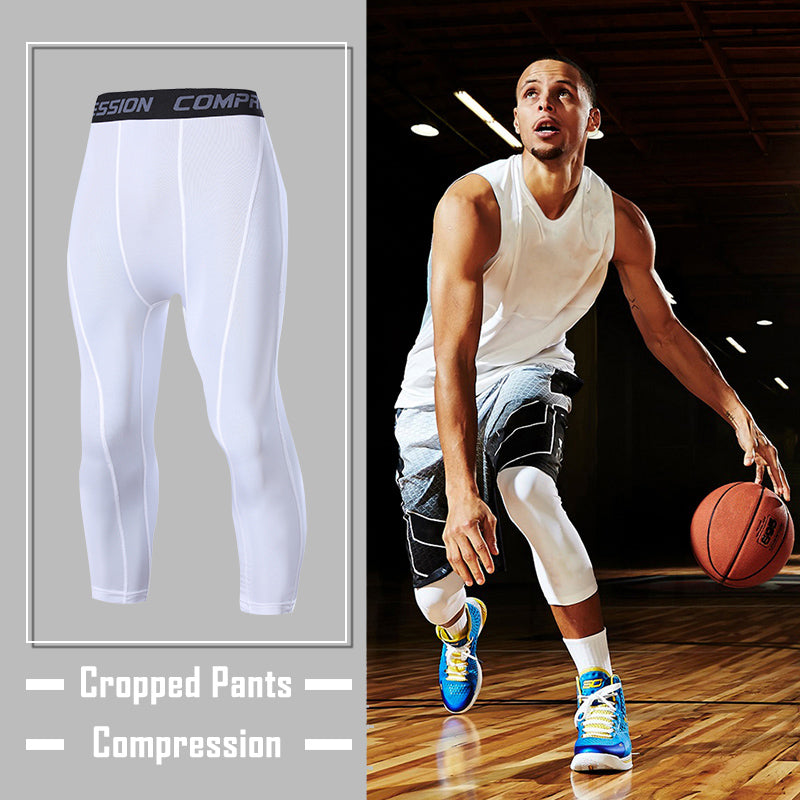 Running Sport Basketball Cropped Compression Workout Pant