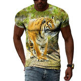 Summer Fashion Casual Hip Hop 3D Personality Print Tee Top