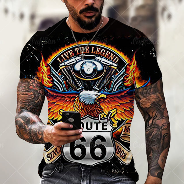 Soaring Eagle 3D Print T-Shirt Animal Funny Graphic Tees
