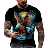 Soaring Eagle 3D Print T-Shirt Animal Funny Graphic Tees