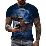 Soaring Eagle 3D Print T-Shirt Animal Funny Graphic Tees