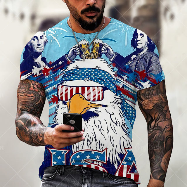 Soaring Eagle 3D Print T-Shirt Animal Funny Graphic Tees