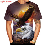 Soaring Eagle 3D Print T-Shirt Animal Funny Graphic Tees