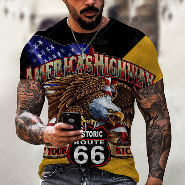 Soaring Eagle 3D Print T-Shirt Animal Funny Graphic Tees