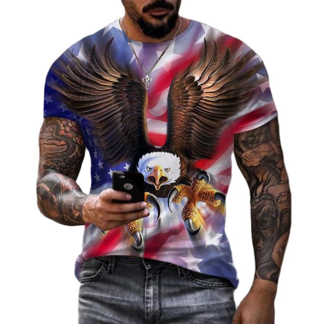 Soaring Eagle 3D Print T-Shirt Animal Funny Graphic Tees