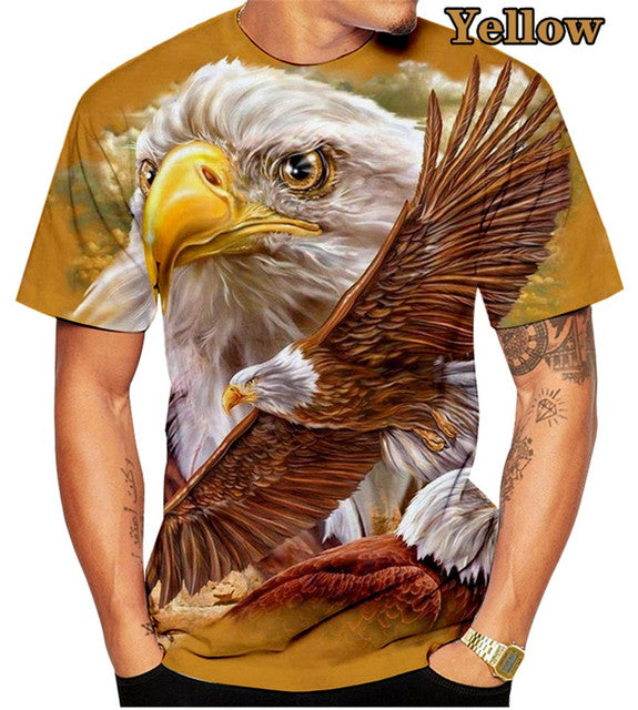 Soaring Eagle 3D Print T-Shirt Animal Funny Graphic Tees