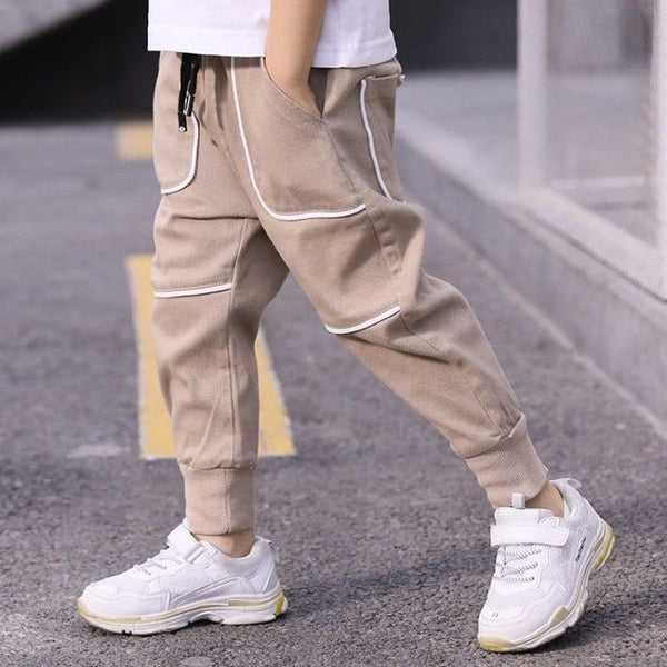 Boys Pants Kids Fashion Big Pocket Cargo Pants