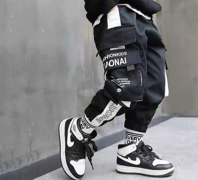 Spring Kids Joggers Cargo Pants
