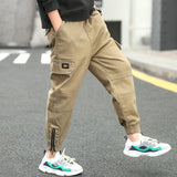 Spring Kids Joggers Cargo Pants