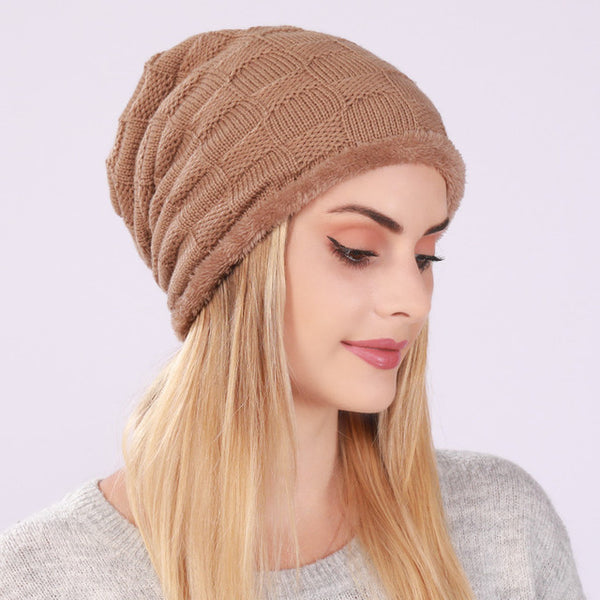 Fashion Women Warm Knitted Skullies Beanies Hat Cap