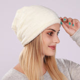 Fashion Women Warm Knitted Skullies Beanies Hat Cap