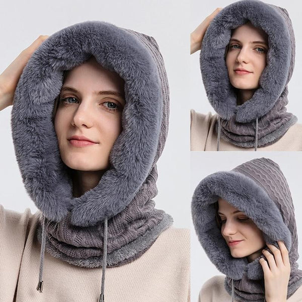 Winter Knitted Hats Women Thick Warm Beanie