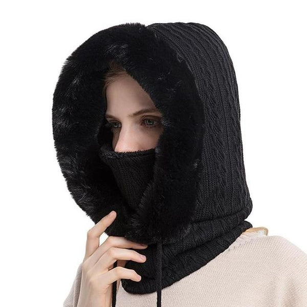 Winter Knitted Hats Women Thick Warm Beanie