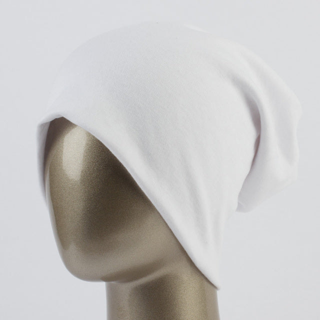 Plain Beanie Hat Spring Cotton Slouchy Beanie