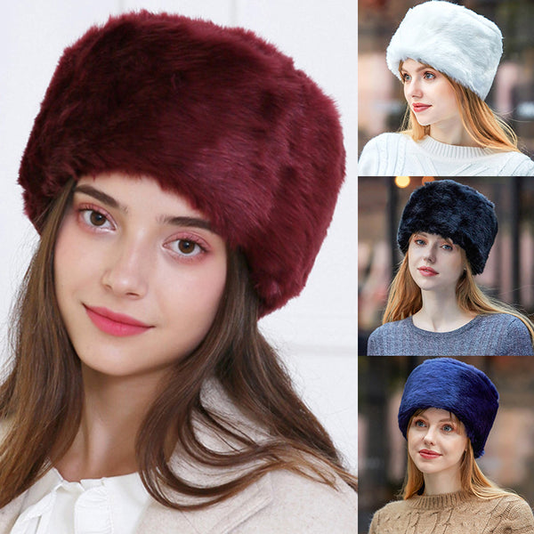 Women Winter Soft Ski Earflap Hats Fashion
