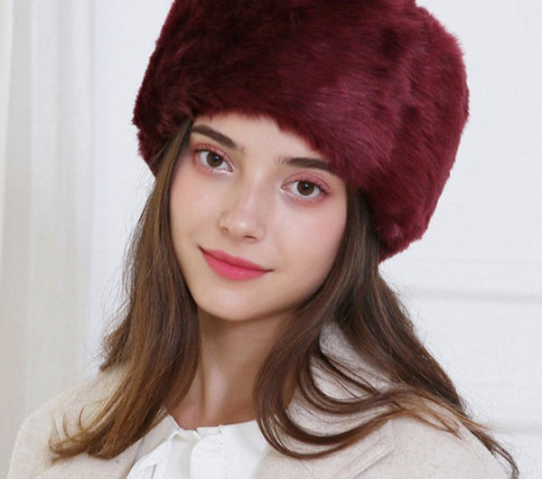 Women Winter Soft Ski Earflap Hats Fashion