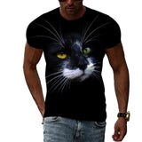 Fashion Personality Cool Style Cat Graphic T-shirts