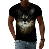 Fashion Personality Cool Style Cat Graphic T-shirts