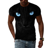 Fashion Personality Cool Style Cat Graphic T-shirts