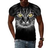 Fashion Personality Cool Style Cat Graphic T-shirts