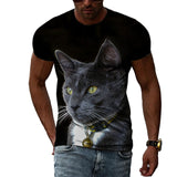 Fashion Personality Cool Style Cat Graphic T-shirts