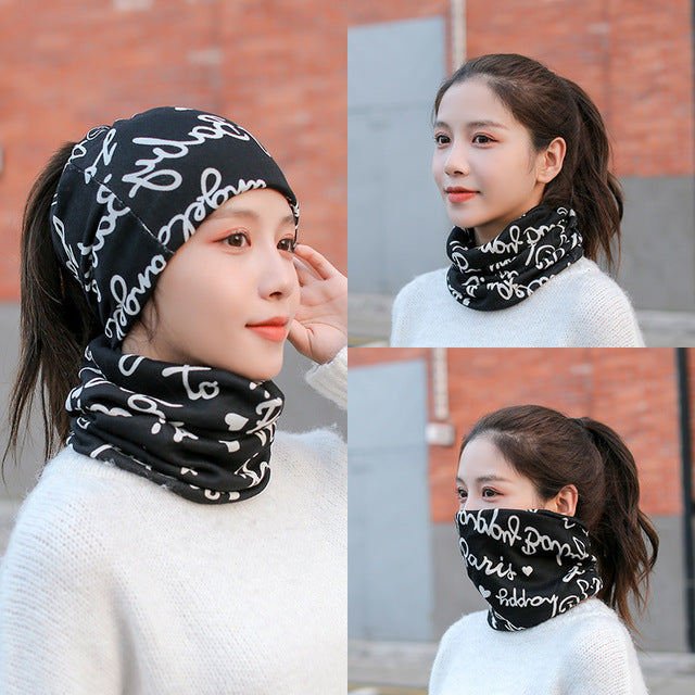 Winter Women Hat Warm Beanie Hats Cap Turban Tube Bandana