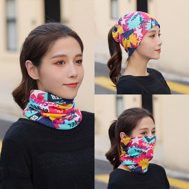 Winter Women Hat Warm Beanie Hats Cap Turban Tube Bandana