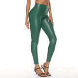 Leather Pants Elastic Waist Sexy Pants