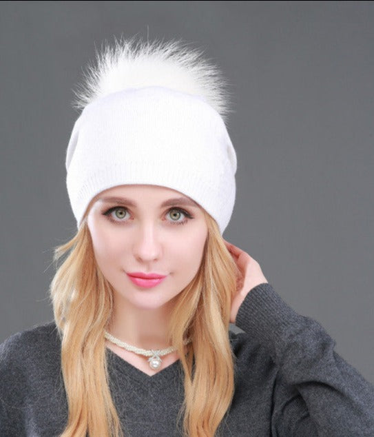 Autumn Winter Knitted Wool Hats For Women