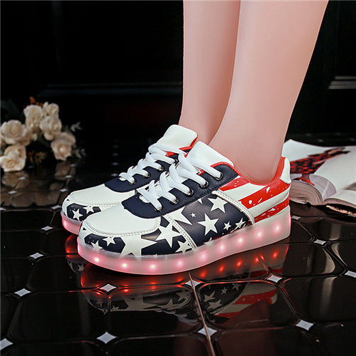 Usb Charging led Slippers do with Lights Up Luminous Sneakers
