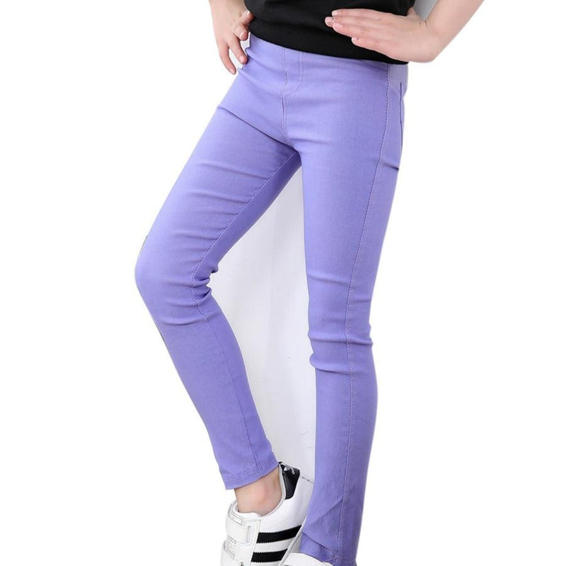 Girls Pants Candy Color Pencil Pants