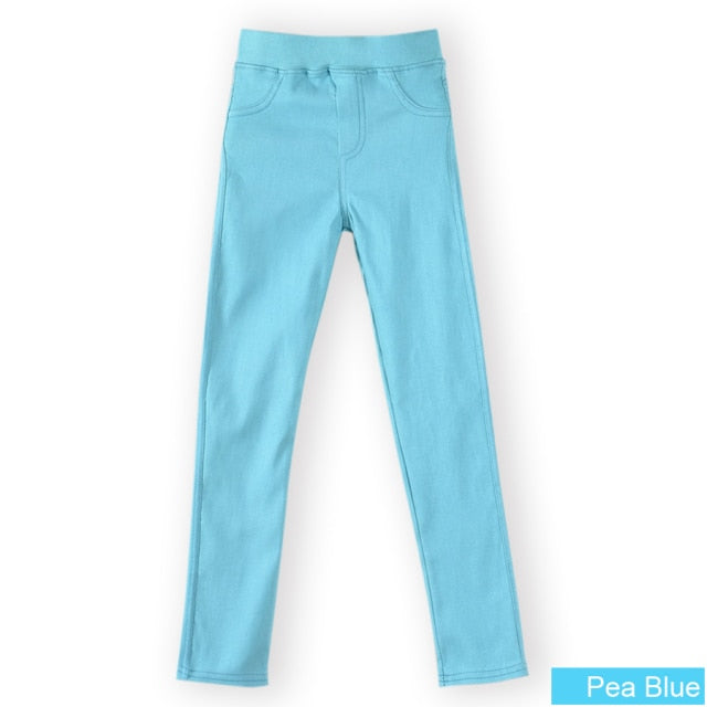 Girls Pants Candy Color Pencil Pants