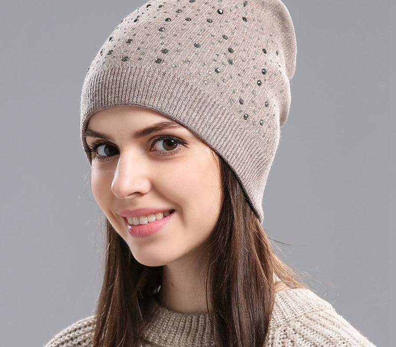 Knitted Wool Beanie Hat Casual Cap
