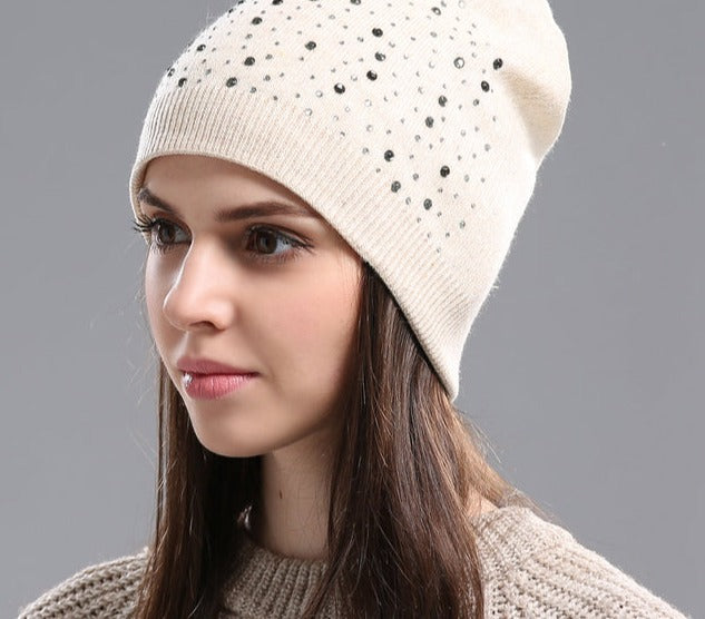 Knitted Wool Beanie Hat Casual Cap