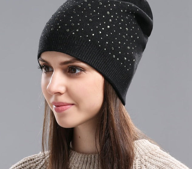 Knitted Wool Beanie Hat Casual Cap