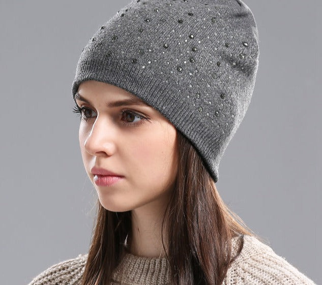 Knitted Wool Beanie Hat Casual Cap