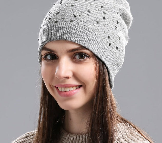 Knitted Wool Beanie Hat Casual Cap