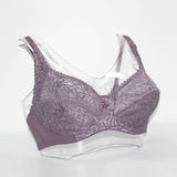 Lager Bosom Lace Perspective Embroidery Floral Wireless Bra