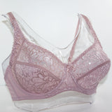 Lager Bosom Lace Perspective Embroidery Floral Wireless Bra