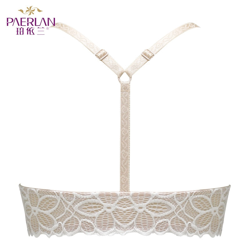Front Closure Wire Free Lace bra