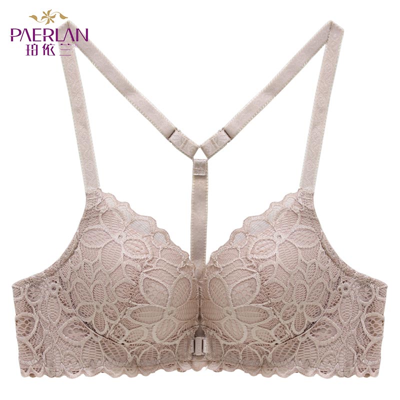 Front Closure Wire Free Lace bra