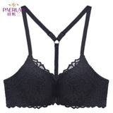 Front Closure Wire Free Lace bra
